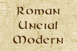 Roman Uncial Modern Font