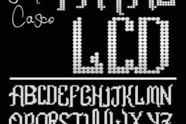 Romance fatal LCD Font