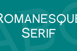 Romanesque Serif Font