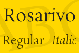 Rosarivo Font Family
