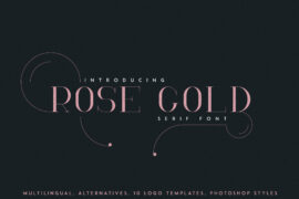 RoseGold Font