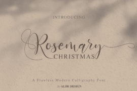 Rosemary Christmas Font Family