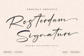 Rosterdam Signature Font Family