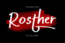 Rosther Font