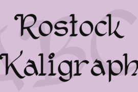 Rostock Kaligraph Font