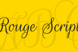 Rouge Script Font