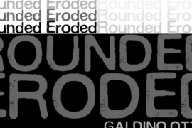 Rounded Eroded Font