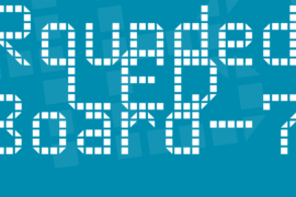 Rounded LED Board-7 Font