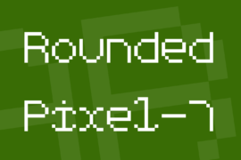 Rounded Pixel-7 Font