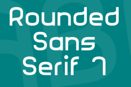 Rounded Sans Serif 7 Font