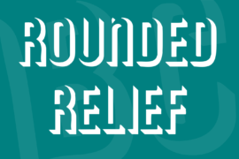 Rounded Relief Font