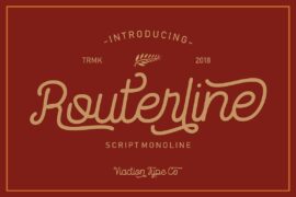 Routerline Free Version Font