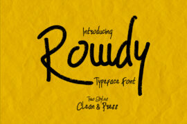 Rowdy Font Family