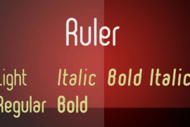 Ruler Font Family