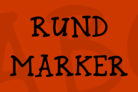 Rund Marker Font