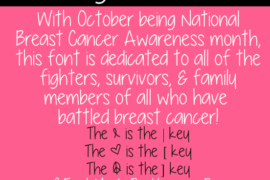 Running for a cause Font