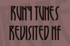 Runy Tunes Revisited NF Font