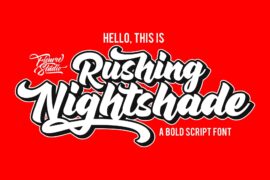 Rushing Nightshade DEMO Font