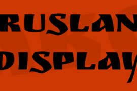 Ruslan Display Font