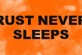 Rust never sleeps Font