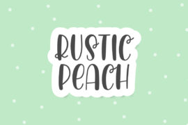 RusticPeach Font