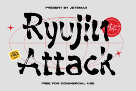 Ryujin Attack Font