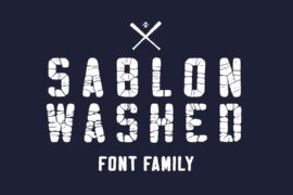 Sablon Washed Font Family