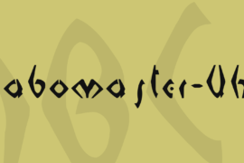 Sabomaster-Uh! Font