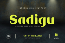 Sadigu Font Family