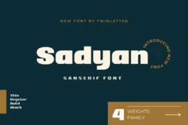 Sadyan Personal Use Font Family