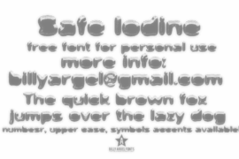 Safe Iodine Font