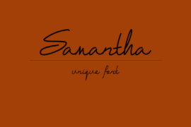 samantha free Font