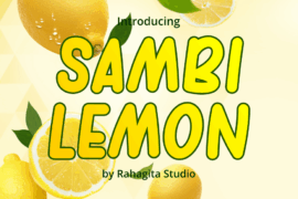 sambi lemon Font