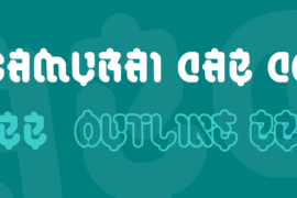 Samurai Cab Co Font Family