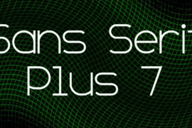 Sans Serif Plus 7 Font