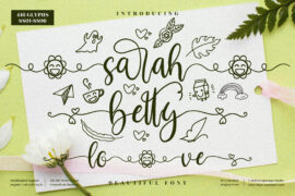sarah betty Font Family
