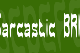 Sarcastic BRK Font