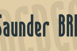 Saunder BRK Font