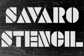 SAVARO STENCIL Font