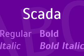 Scada Font Family