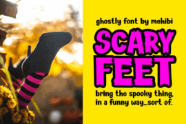 Scary Feet demo Font