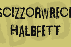 Scizzorwreck Halbfett Font