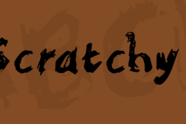 Scratchy Font