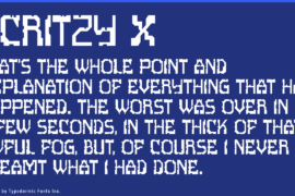 Scritzy X Font