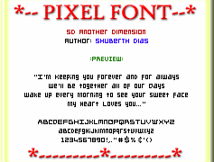 SD Another Dimension Font