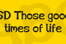 SD Those good times of life Font