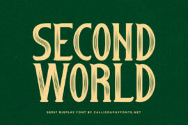 Second World Demo Font