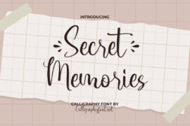 Secret Memories Demo Font