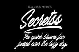 Secretss Personal Use Font