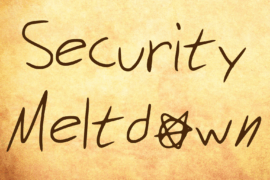Security Meltdown Font